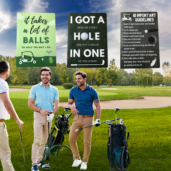 Funny 'Hole in One' Golf Metal Sign