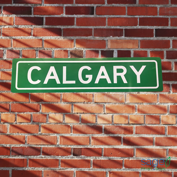 Trendy Decorative Calgary Street Sign
