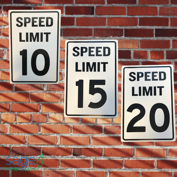Speed Limit Traffic Signs - 10 / 15 / 20