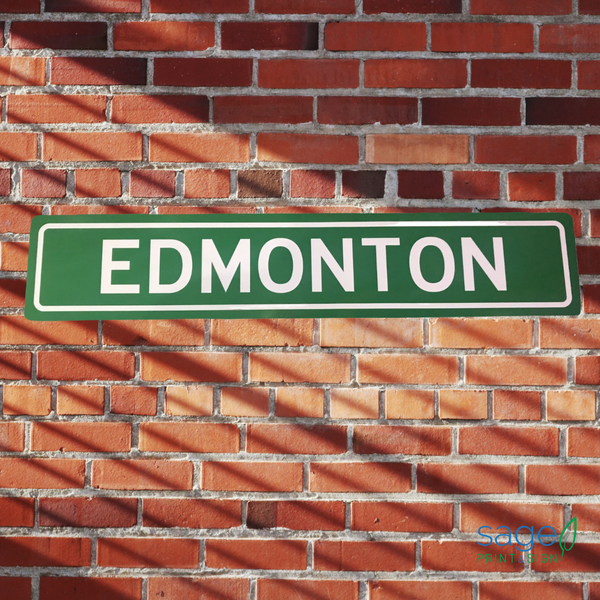 Trendy Decorative Edmonton Street Sign