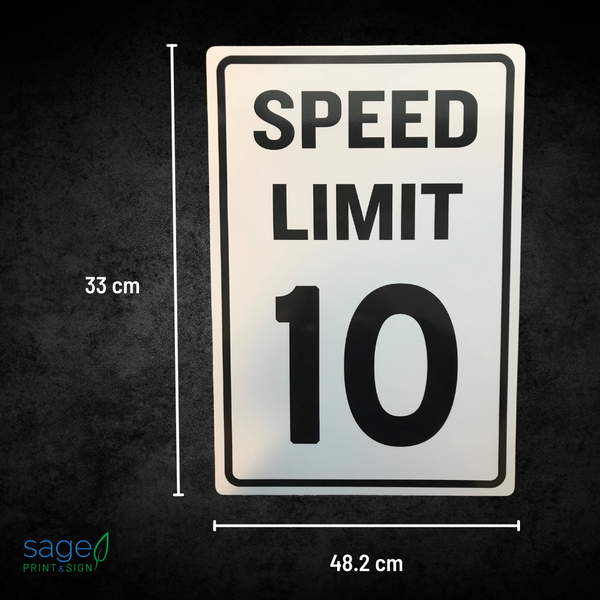 Speed Limit Traffic Signs - 10 / 15 / 20