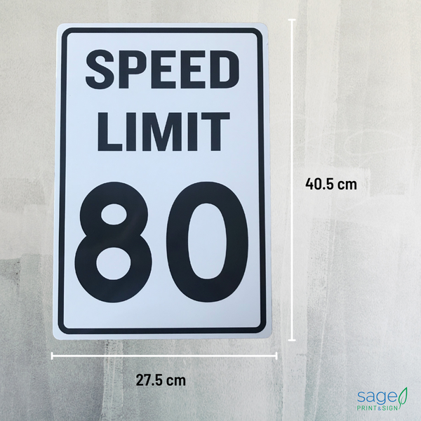 Speed Limit Signs- 60 / 80 / 100