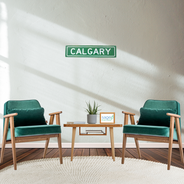 Trendy Decorative Calgary Street Sign