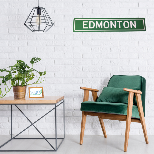 Trendy Decorative Edmonton Street Sign