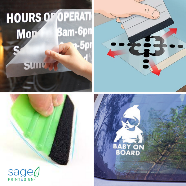 Green Squeegee Scraper Tool with Soft Felt Edge - for Cars, Vehicles, Windows, Vinyl, Film, Stickers, and more