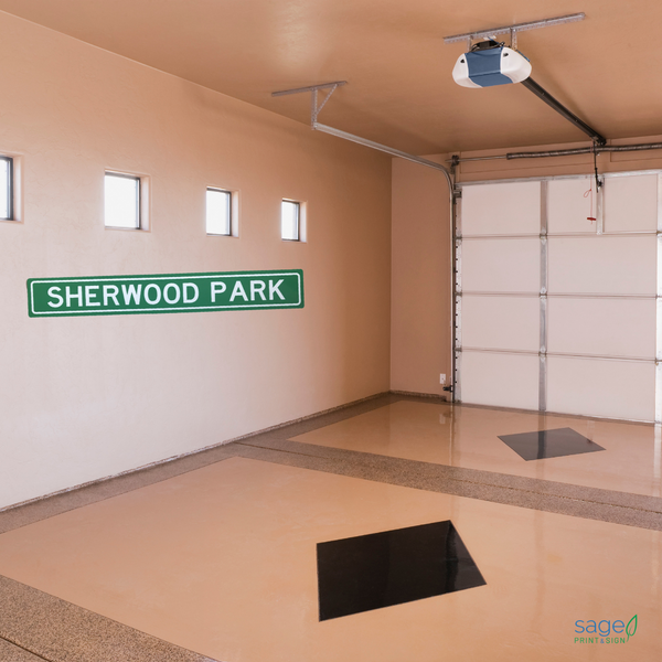 Sherwood Park Metal Decorative Street Sign