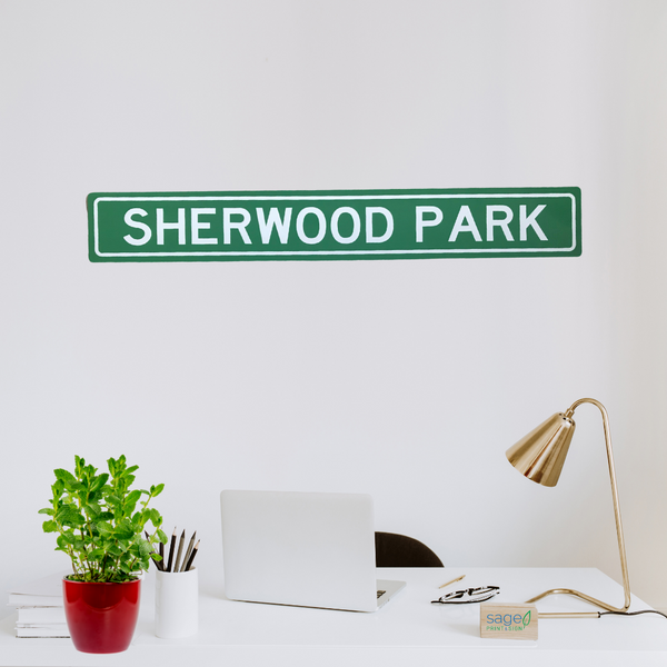 Sherwood Park Metal Decorative Street Sign