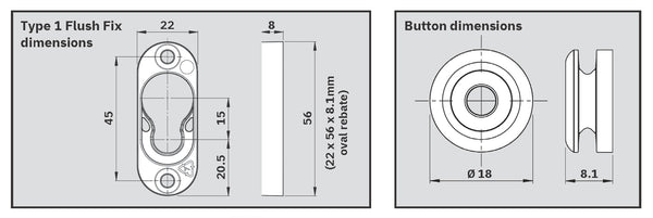 Button Fix - Flush Fix with Wood Screws
