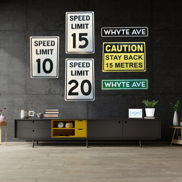 Trendy Decorative Whyte Ave Street Sign | Green or Black