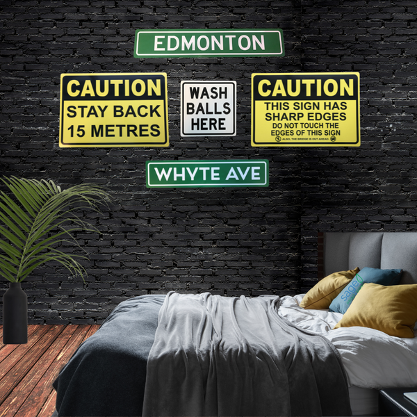 Trendy Decorative Whyte Ave Street Sign | Green or Black