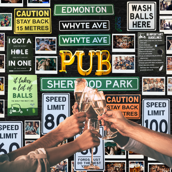 Funny 'Hole in One' Golf Metal Sign