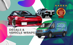 sage print and sign is a custom sign company providing decal printing, window decal printing, car wraps, vehicle wrap printing, wall printing and custom sign printing and colour wraps for cars and safety signs.
