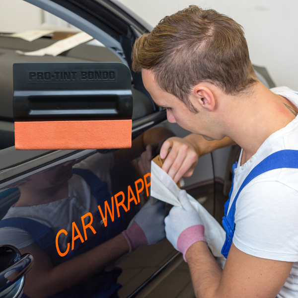 Magnetic Pro-Tint Bondo Vinyl Squeegee with Soft Edge - for Cars, Vehicles, Windows, Vinyl, Film, Stickers, and more