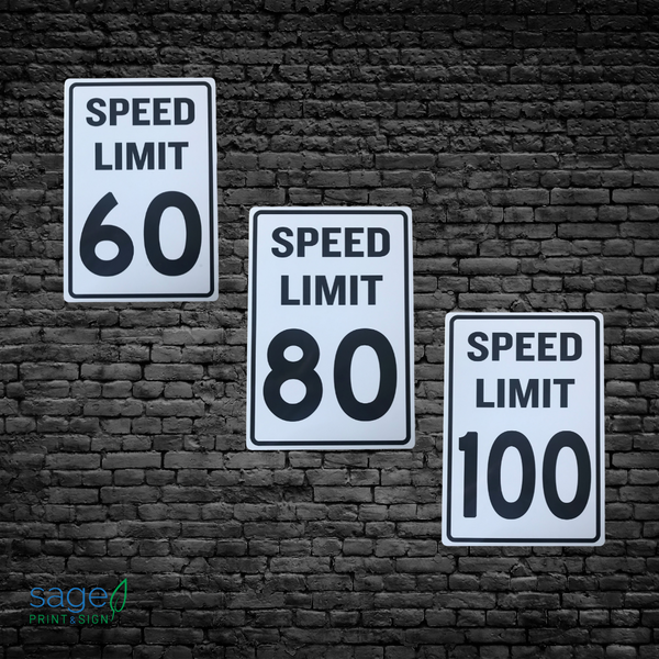 Speed Limit Signs- 60 / 80 / 100
