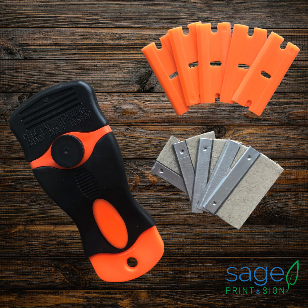 Scrapper Tool with Plastic & Metal Blades
