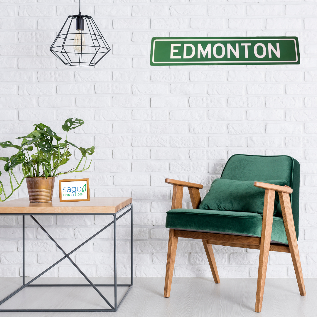 Trendy Decorative Edmonton Street Sign