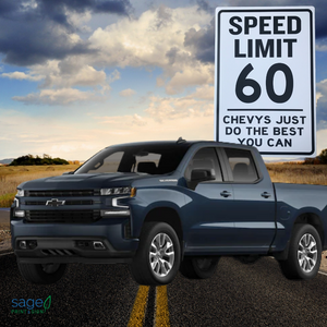 Funny Ford / Chevy / Dodge Speed Limit Sign
