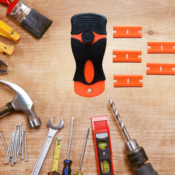 Scrapper Tool with Plastic & Metal Blades
