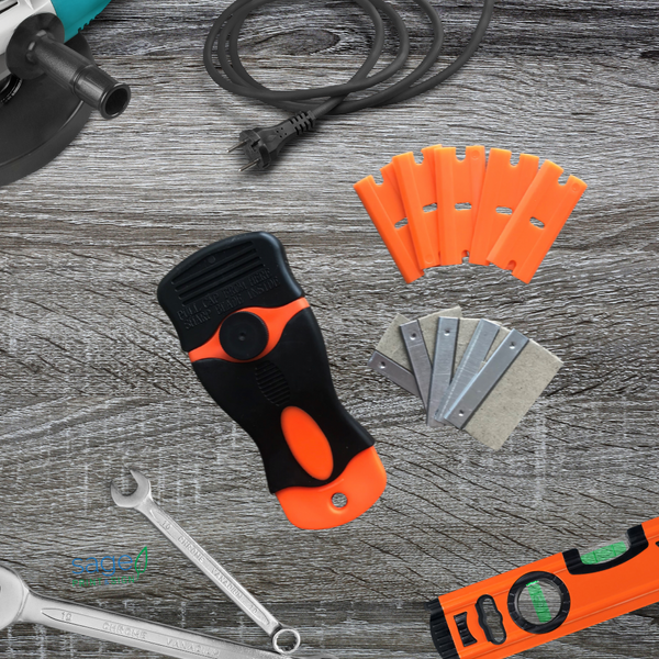 Scrapper Tool with Plastic & Metal Blades