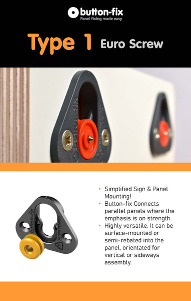 Button Fix Type One - Euro Screw